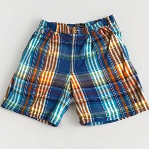 Polo Ralph Lauren Madras Shorts Mens 32 India Madras Cotton Plaid Vintage Preppy